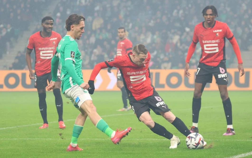 Saint-Étienne vs Rennes (03:05 &#8211; 09/02) | Xem lại trận đấu